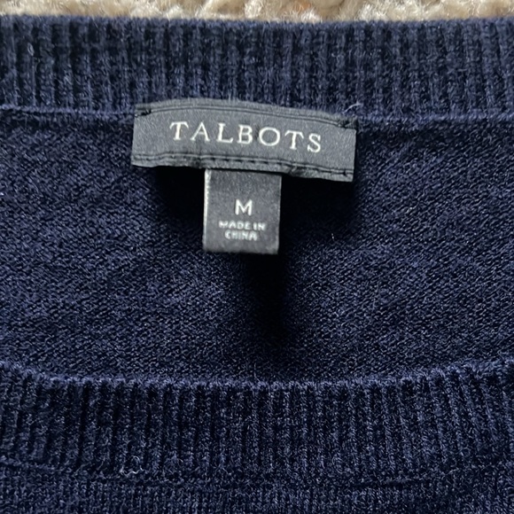 Talbots holiday lightweight sweater “joyful joyful” - Picture 2 of 5